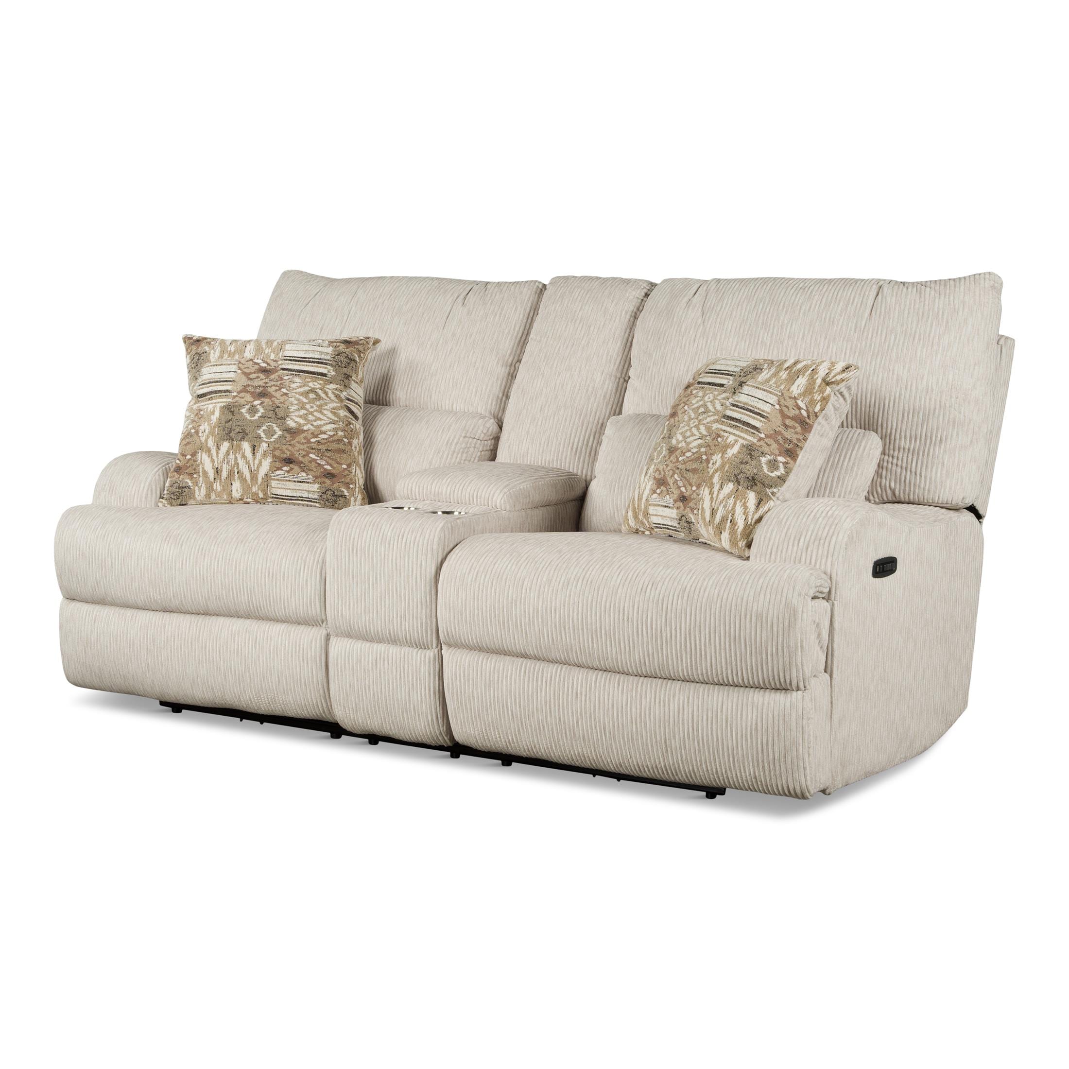 Conway Power Loveseat with Console - Fabric