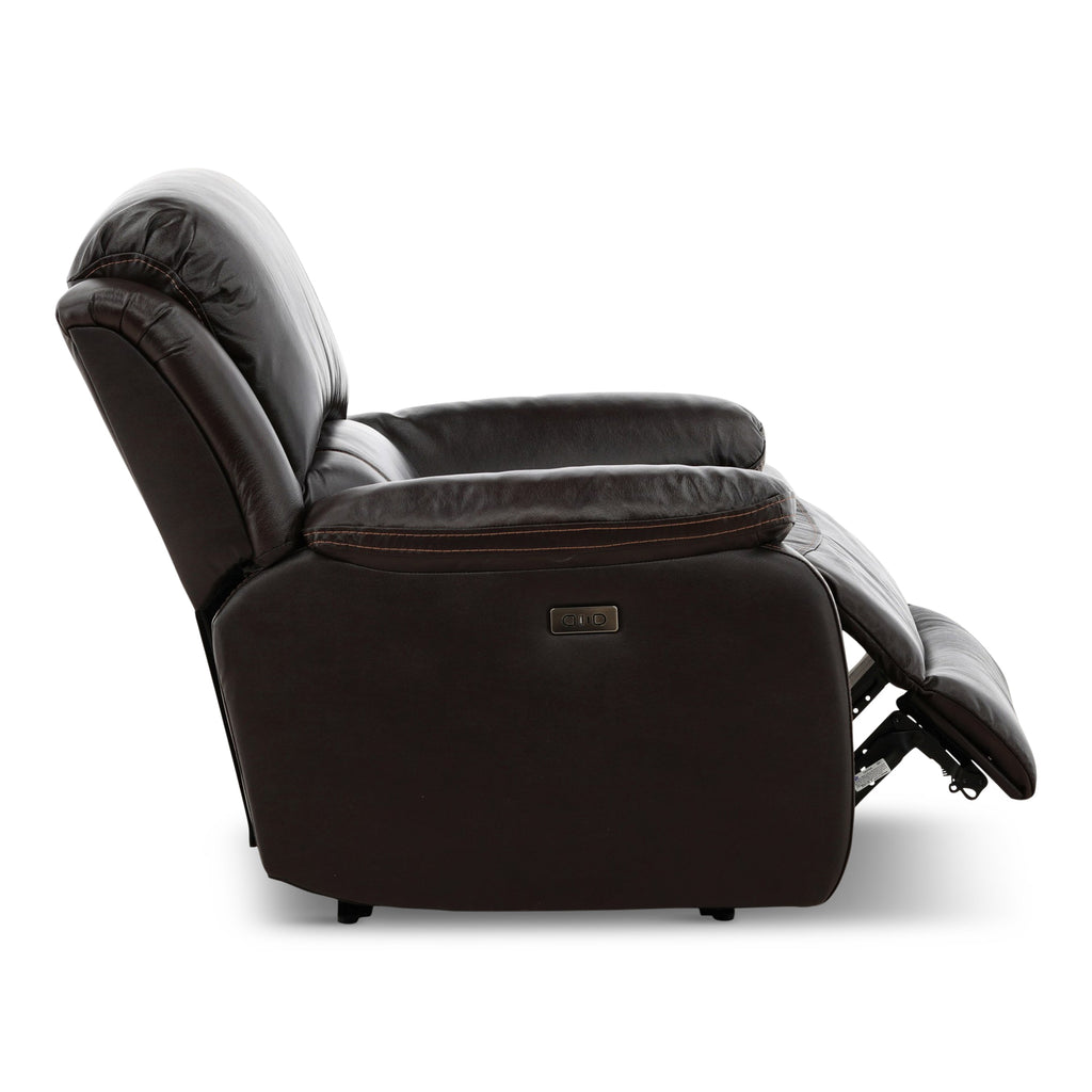 Edward Leather Power Recliner - Reclining