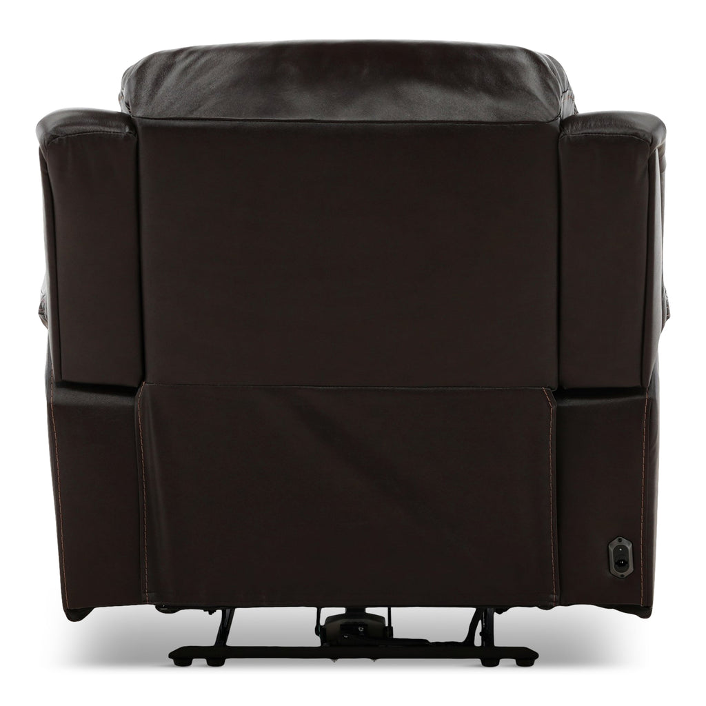 Edward Leather Power Recliner - Reclining