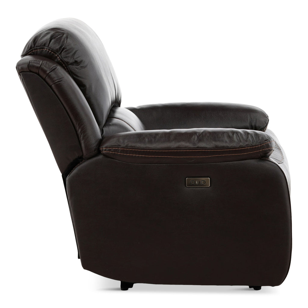 Edward Leather Power Recliner - Reclining