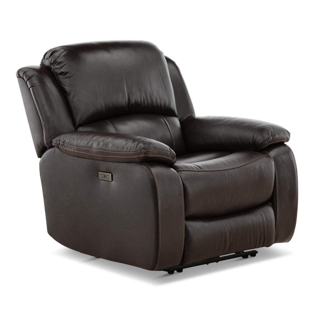 Edward Leather Power Recliner - Reclining