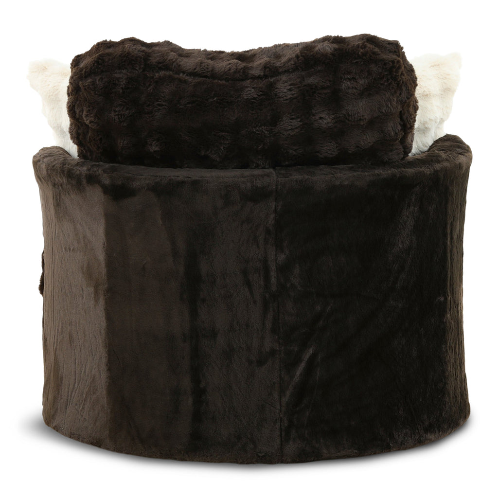 Kama Swivel Barrel Chair - Fabric