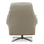 Cayman Leather Power Swivel Chair with Ottoman - Reclining