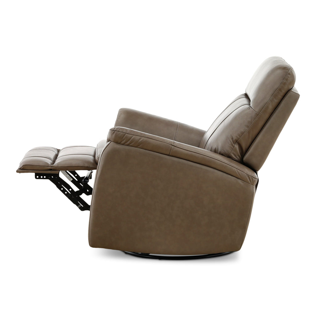 Madrid Leather Swivel Glider Recliner