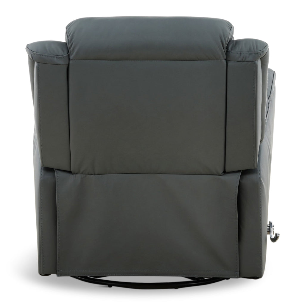 Zane Leather Swivel Glider Recliner
