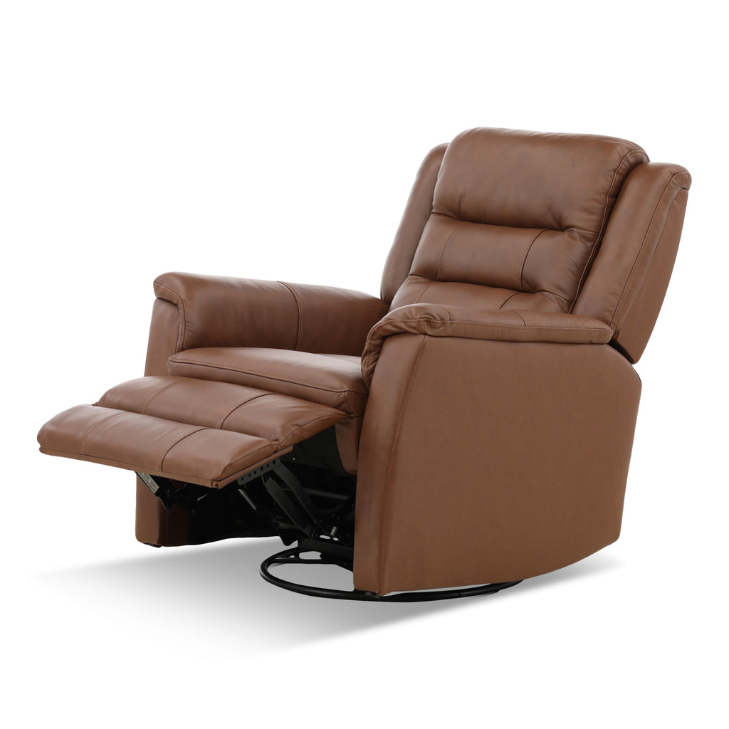 Zane Leather Swivel Glider Recliner
