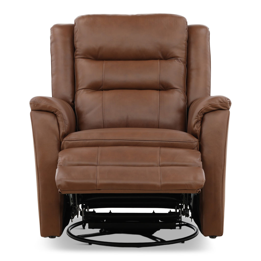 Zane Leather Swivel Glider Recliner