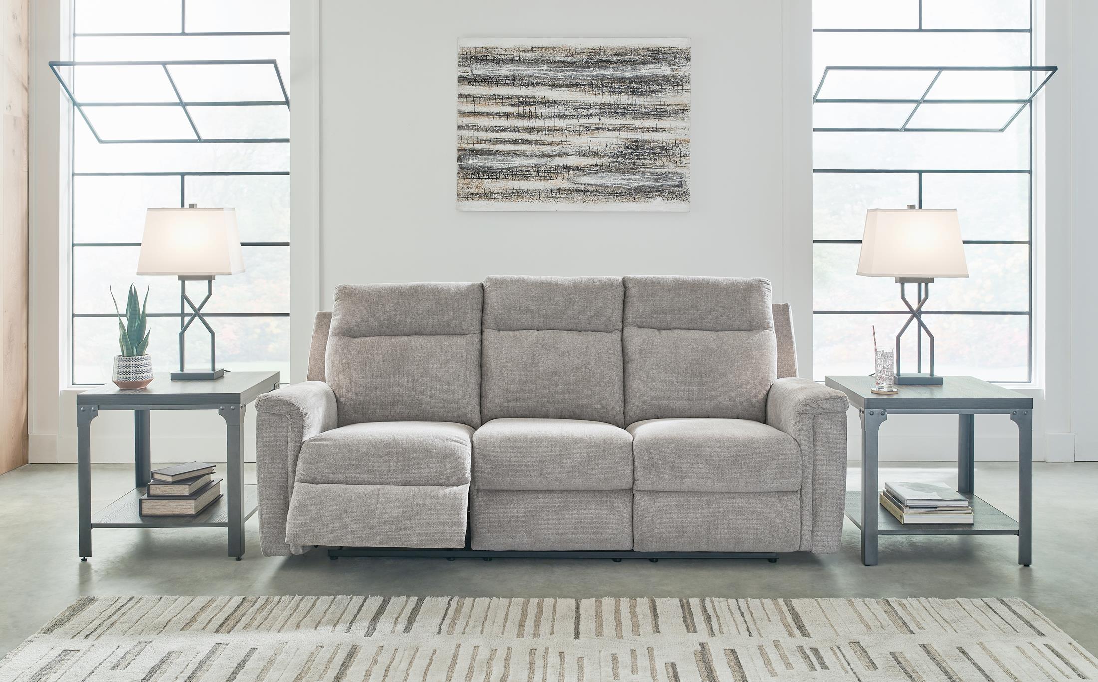 Barnsana Power Reclining Sofa - Fabric