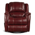 Delia Leather Swivel Glider Rocker Recliner - Power