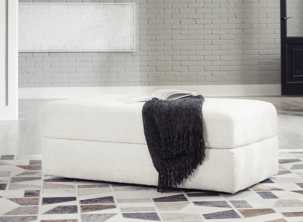 Karinne Oversized Accent Ottoman - Fabric