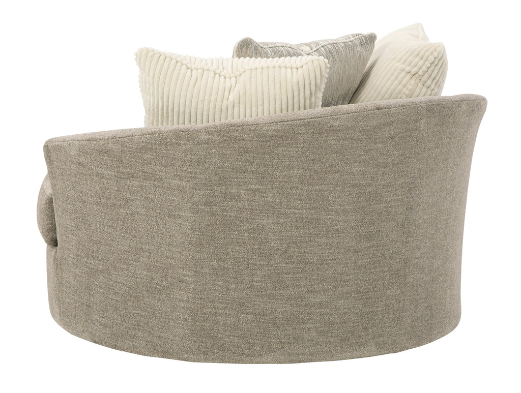 Creswell Oversized Swivel Accent Chair - Fabric
