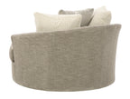 Creswell Oversized Swivel Accent Chair - Fabric