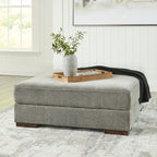 Bayless Oversized Accent Ottoman - Fabric