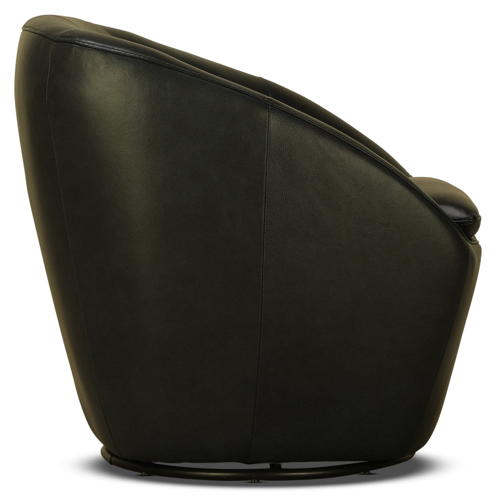 Owen Swivel Chair - Leather