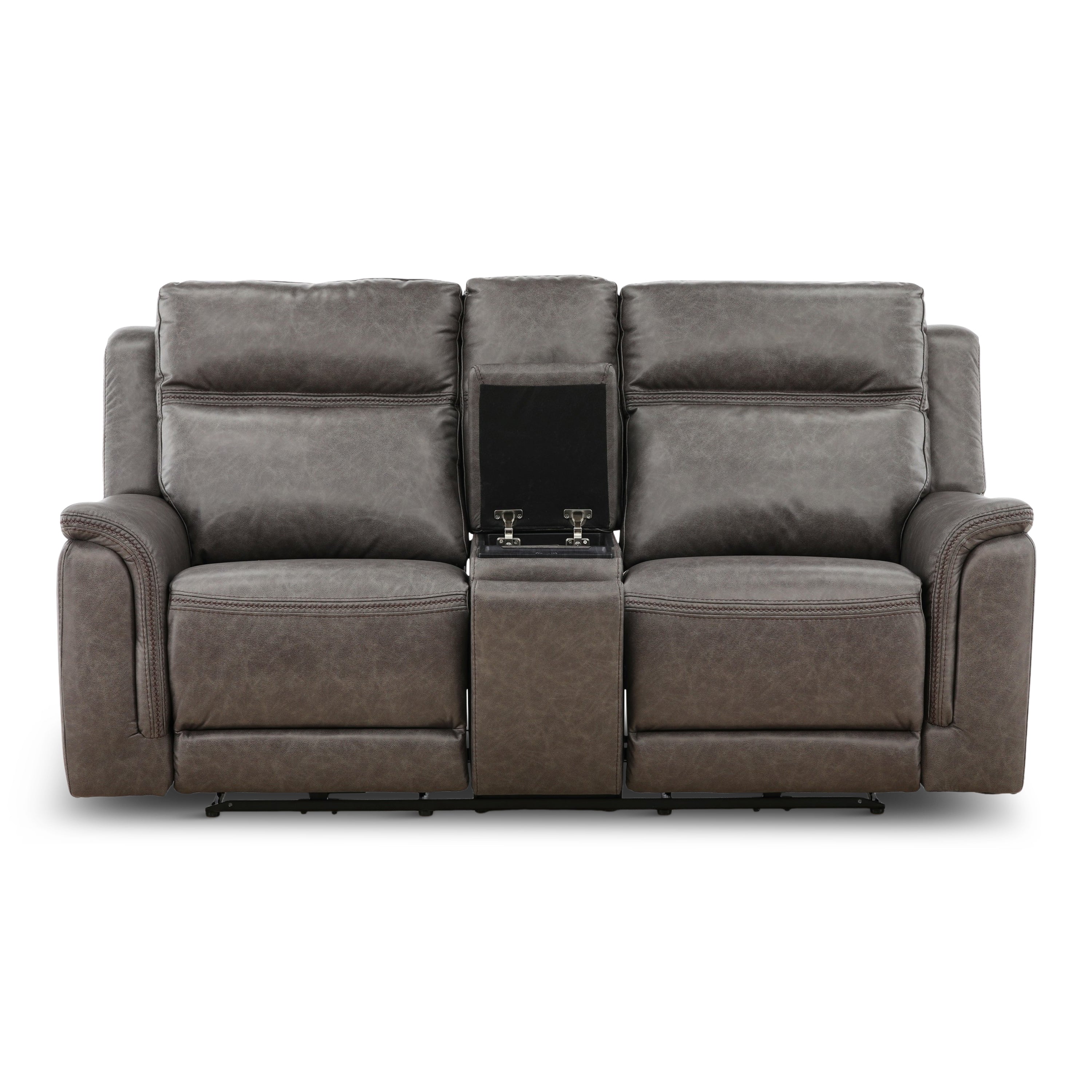 Garrison Power Reclining Console Loveseat - Console Table