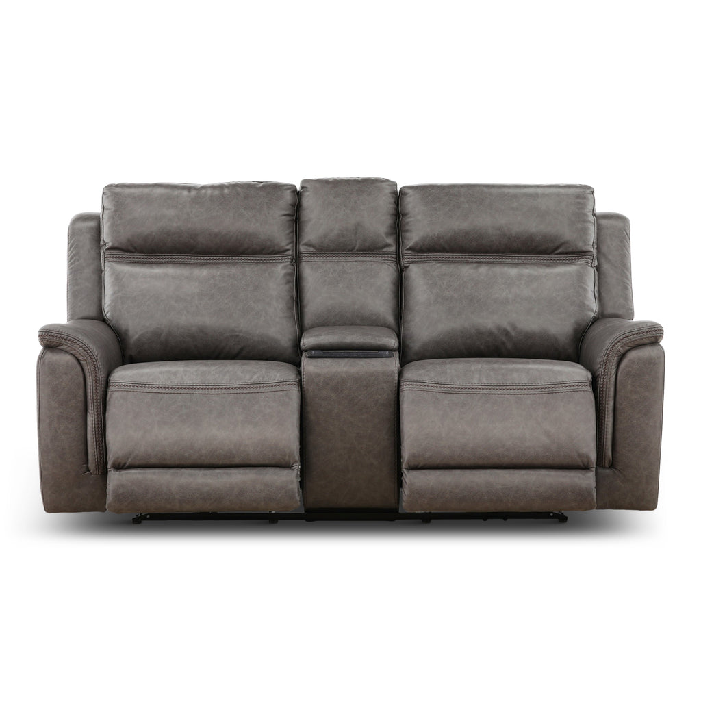 Garrison Power Reclining Console Loveseat - Console Table
