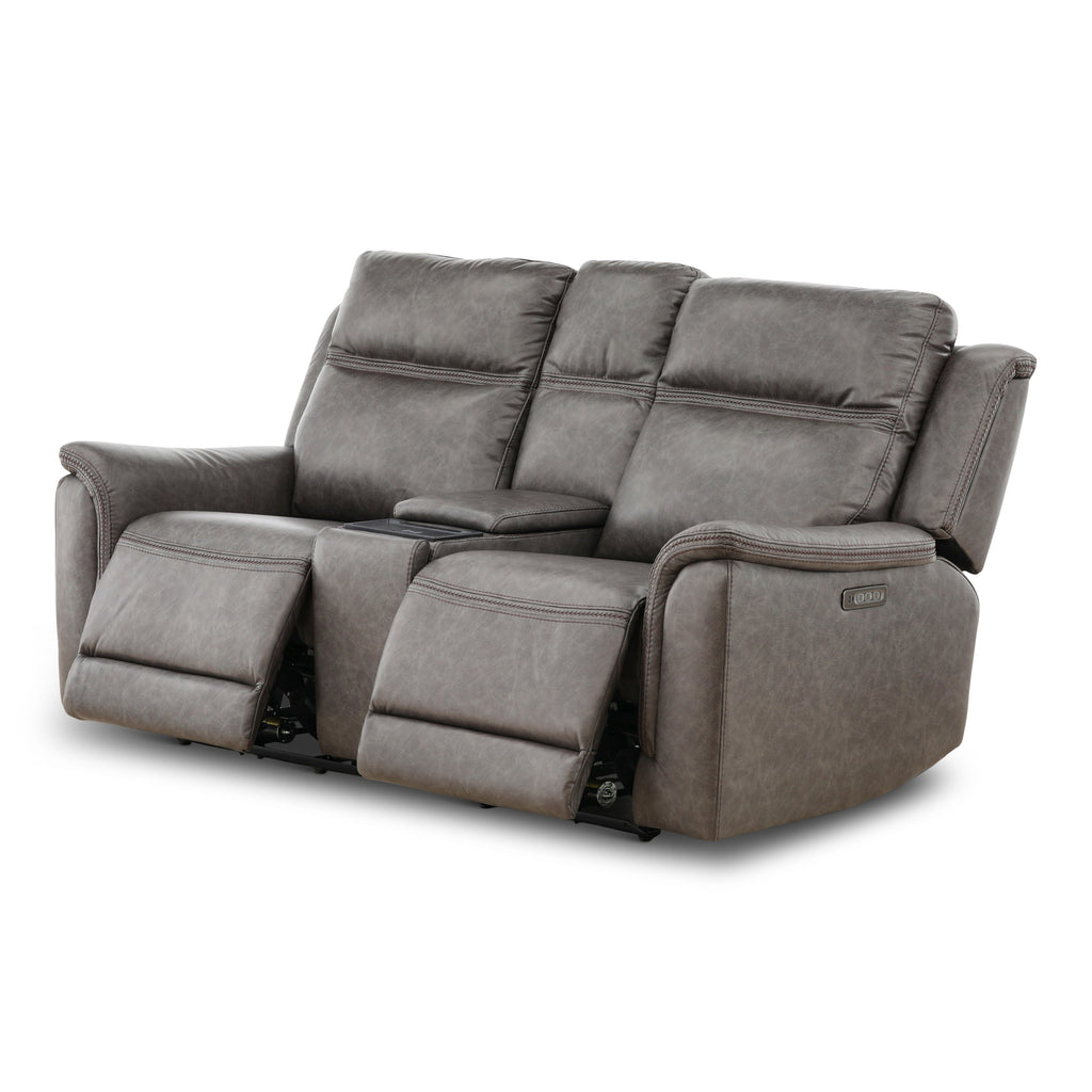 Garrison Power Reclining Console Loveseat - Console Table