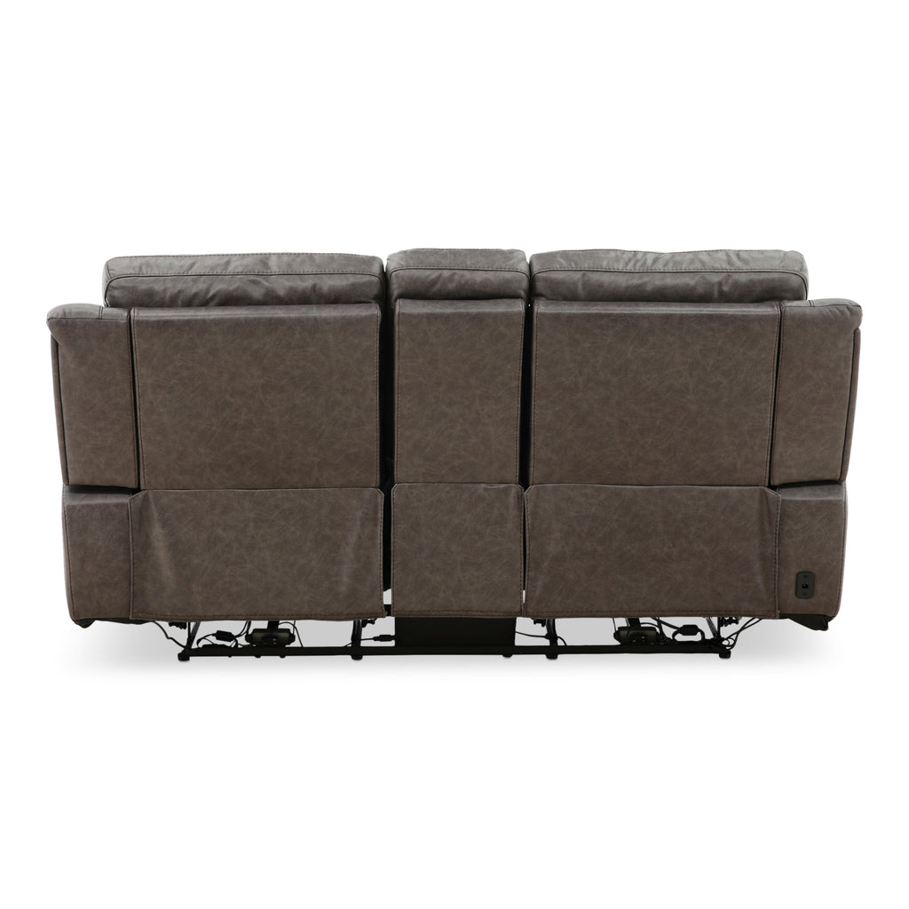 Garrison Power Reclining Console Loveseat - Console Table