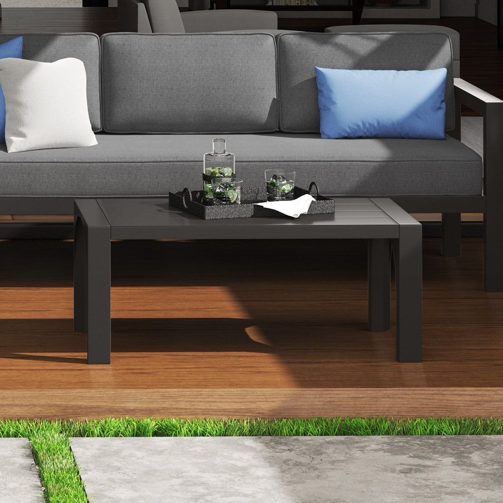 Grayton Outdoor Aluminum Coffee Table - Indoor