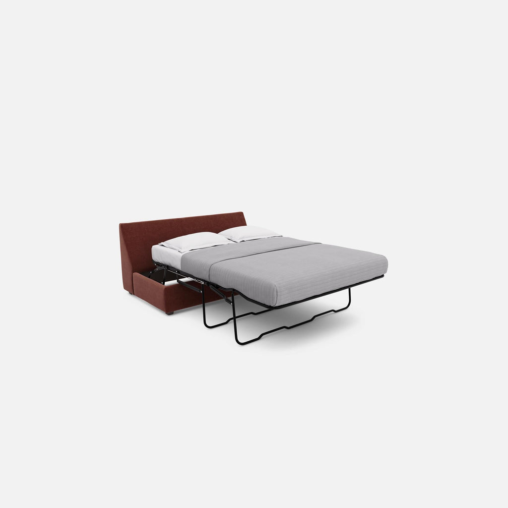 Modular One Armless Full Memory Foam Sleeper Sofa - Fabric