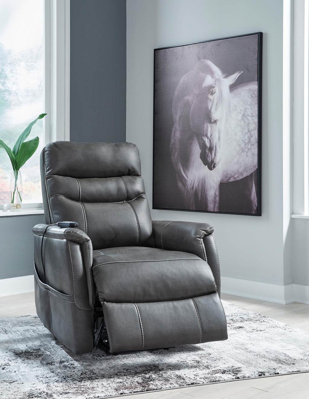 Strawbill Power Lift Recliner - Reclining