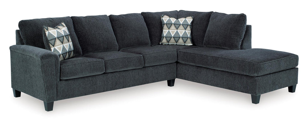 Abinger 2-Piece Smoke Sleeper Sectional with Chaise - Set