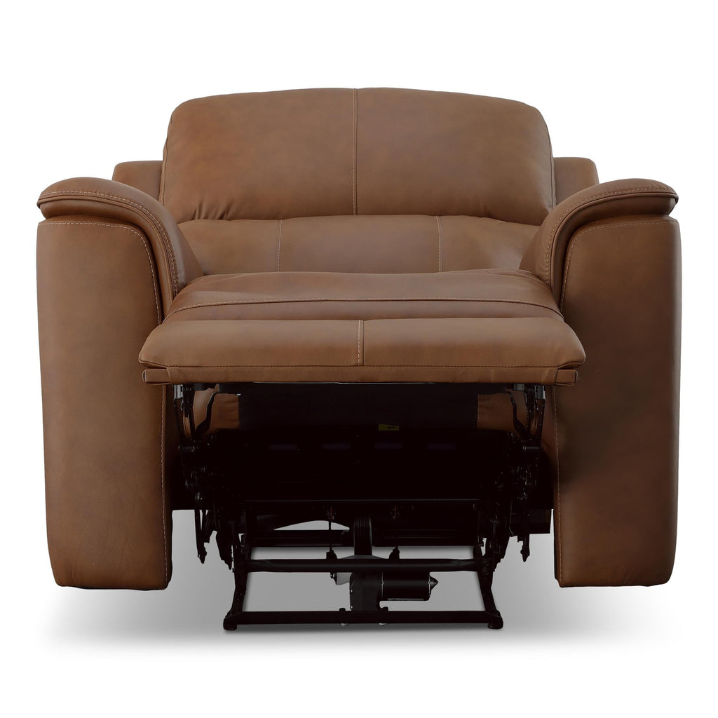 Carmen Leather Power Recliner - Reclining