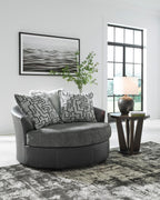 Brixley Pier Oversized Swivel Accent Chair - Fabric
