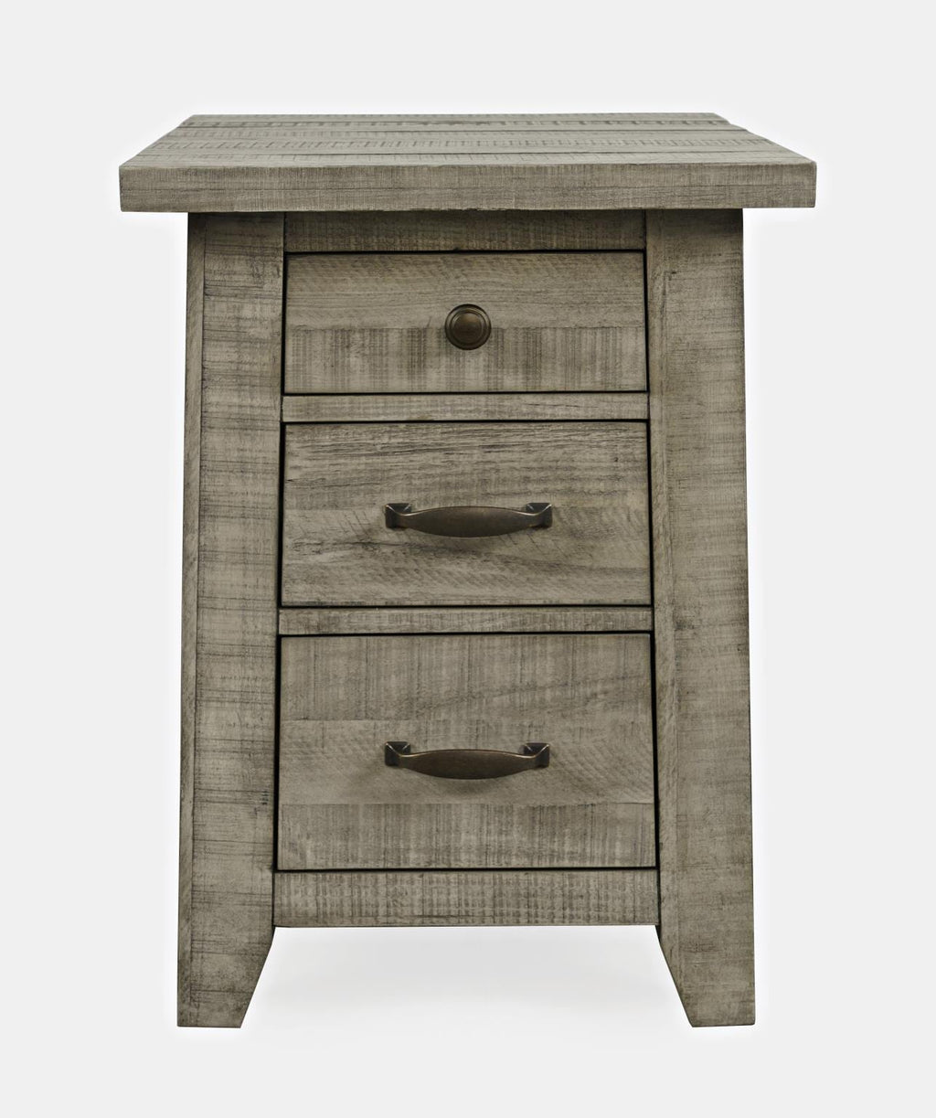 Driftwood Power Chairside End Table - Indoor