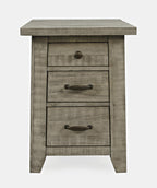 Driftwood Power Chairside End Table - Indoor