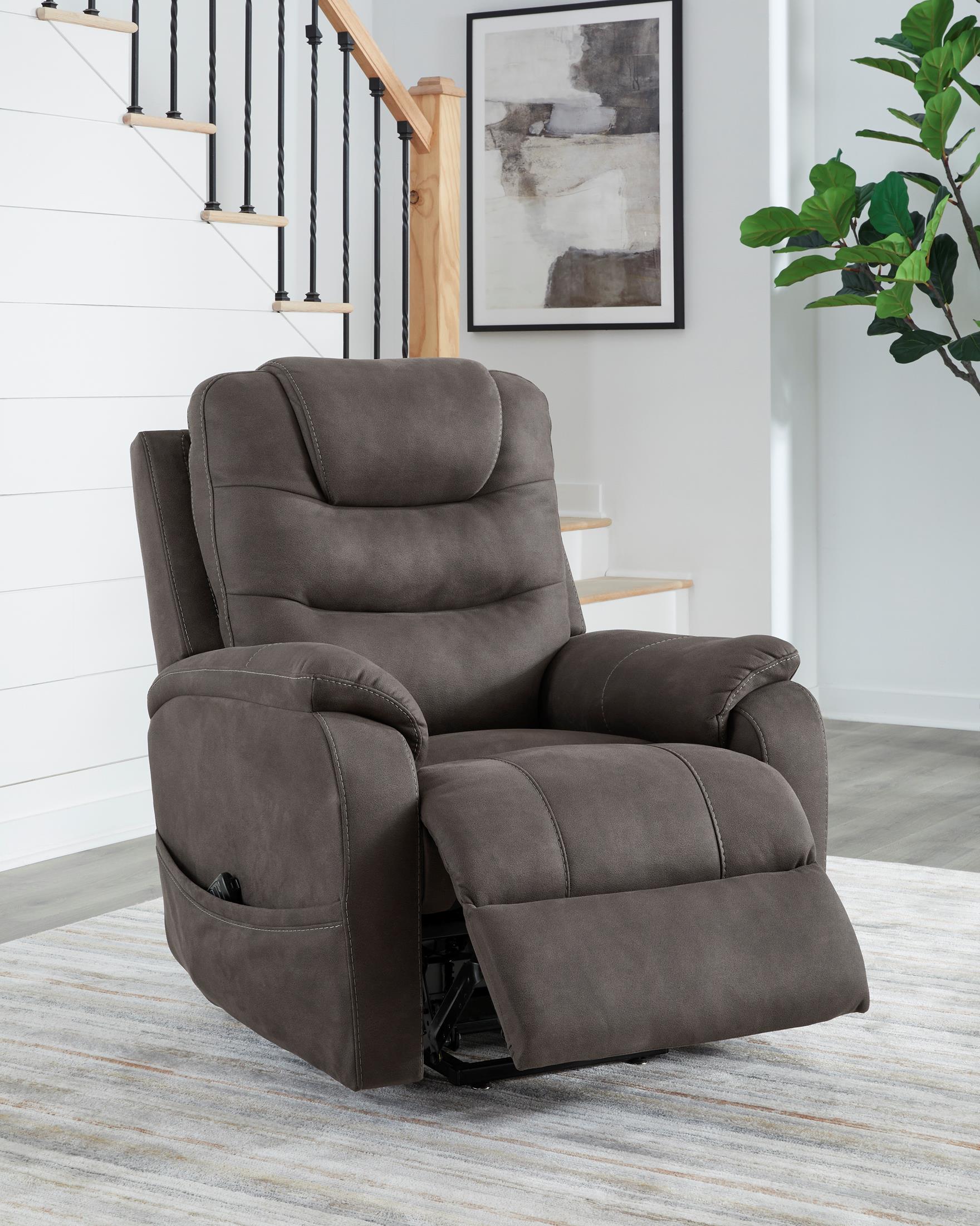 Snowfield Power Lift Recliner - Reclining