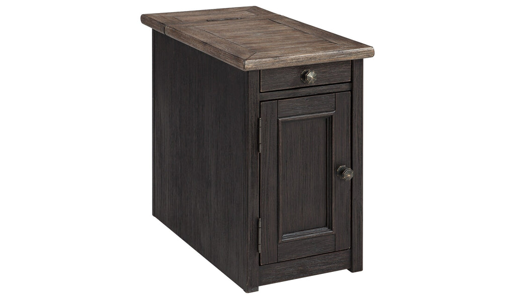 Tyler Creek Chairside End Table with USB Ports and Outlets - Indoor