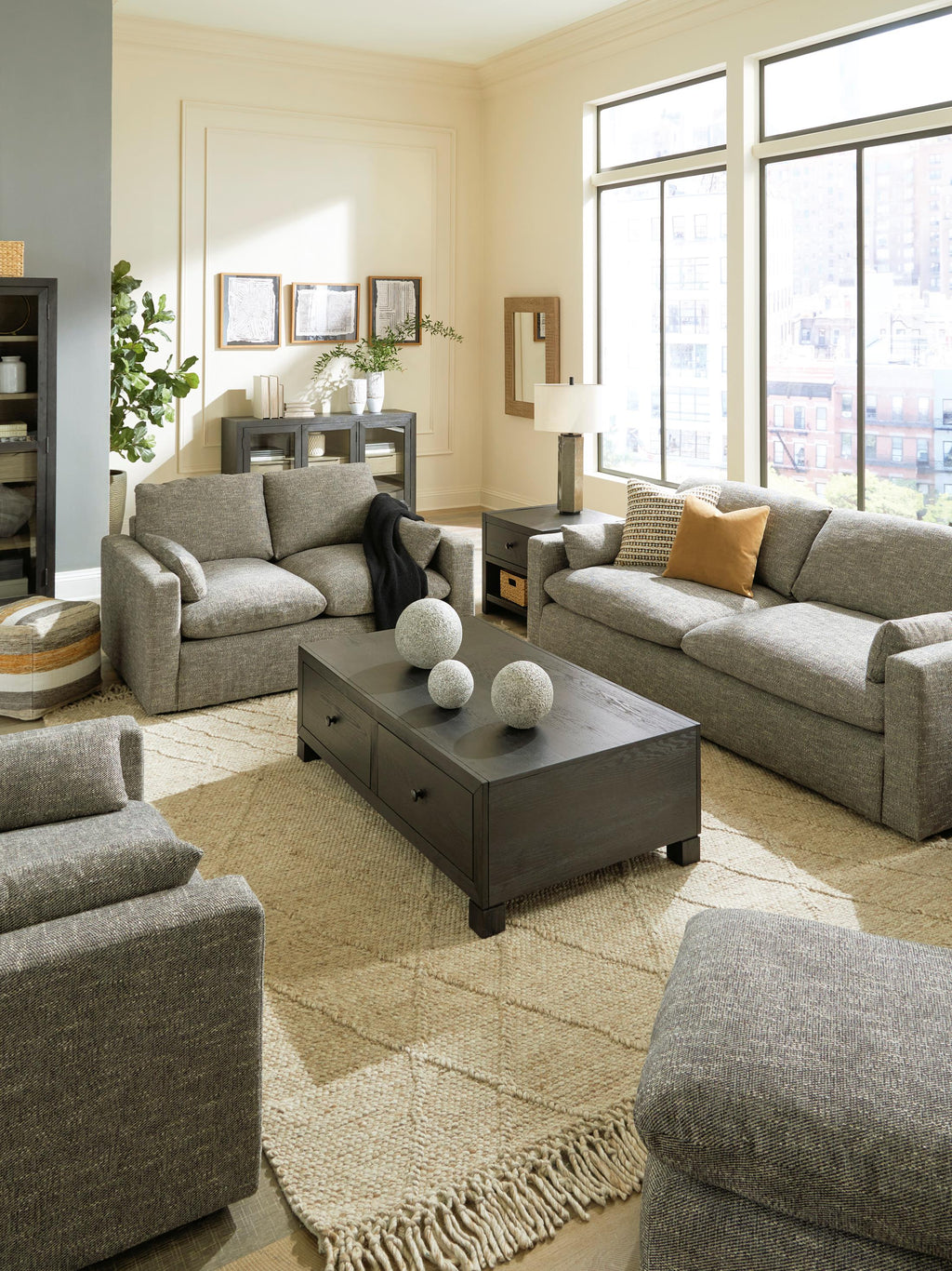 Dramatic Ottoman - Fabric