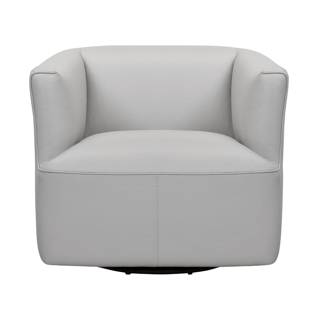Whitney Leather Swivel Chair - Fabric