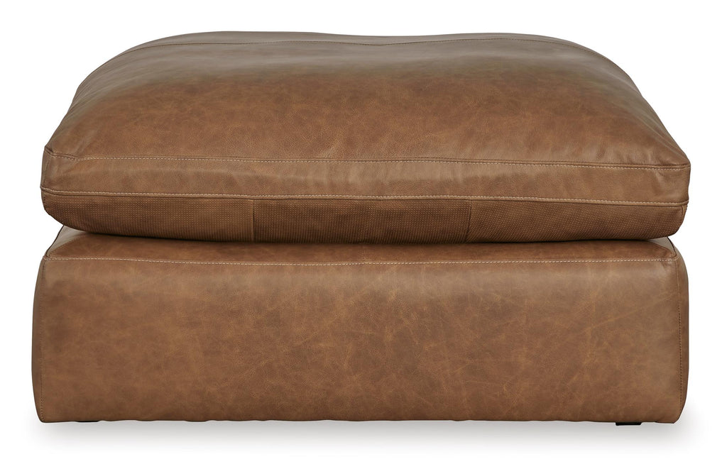 Emilia Oversized Accent Ottoman - Leather