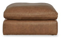 Emilia Oversized Accent Ottoman - Leather