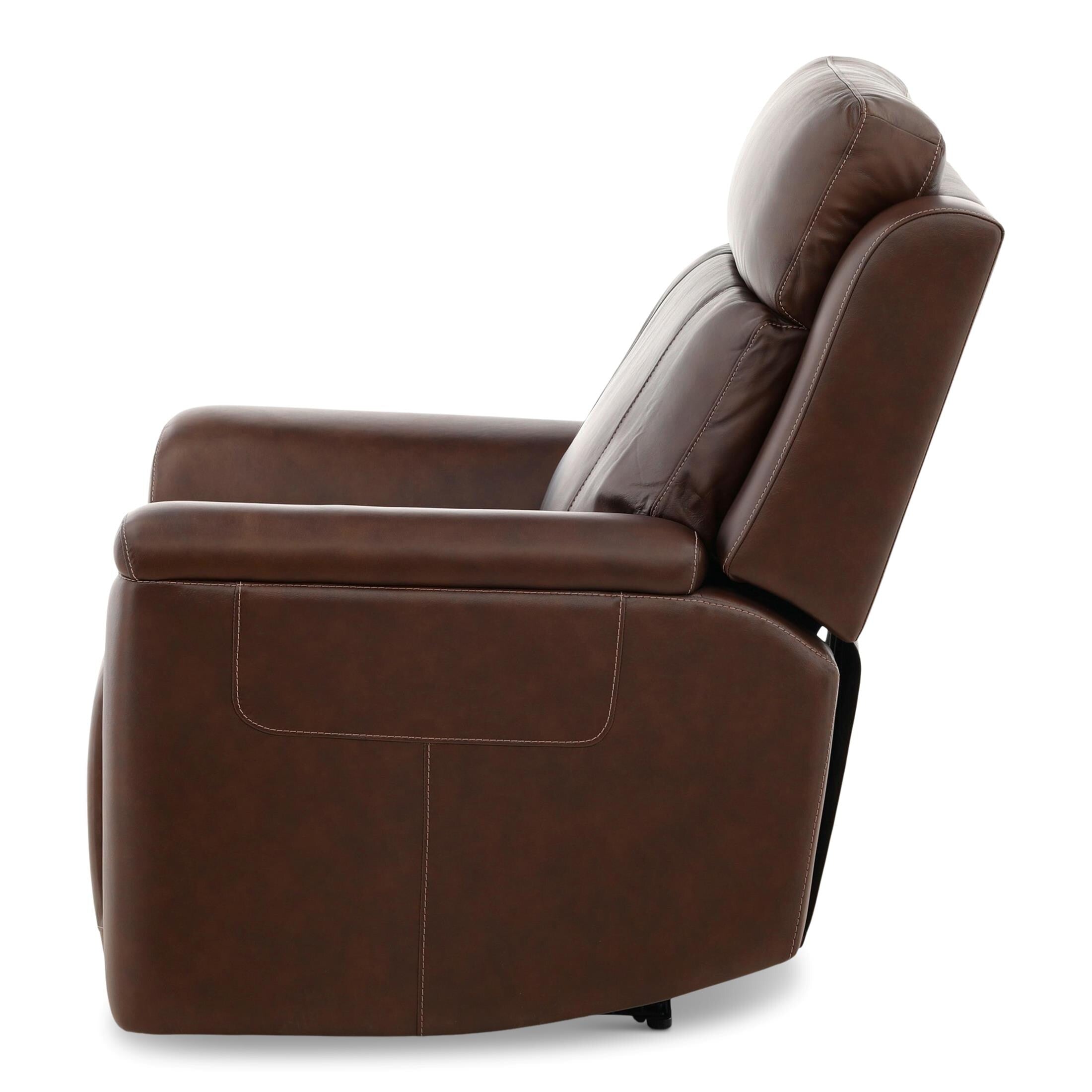 Adrian Leather Power Recliner - Reclining