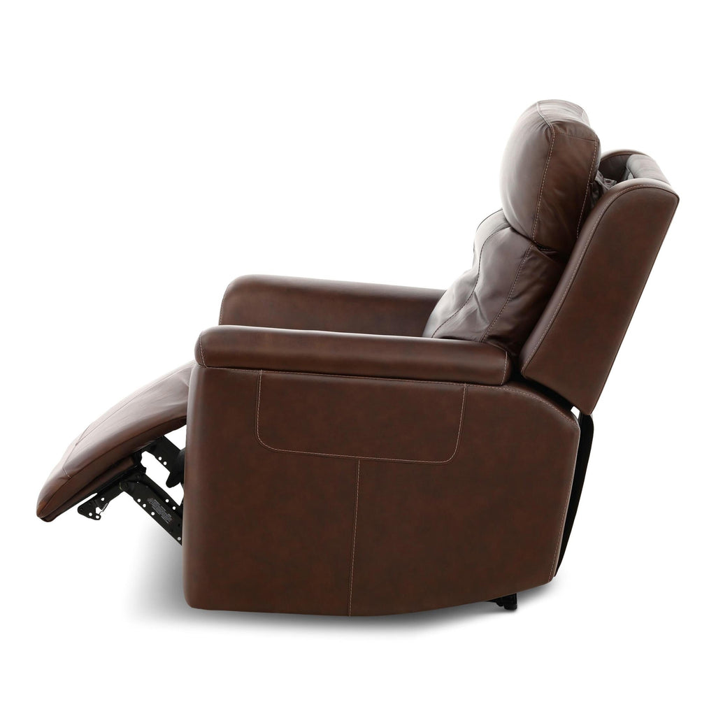 Adrian Leather Power Recliner - Reclining