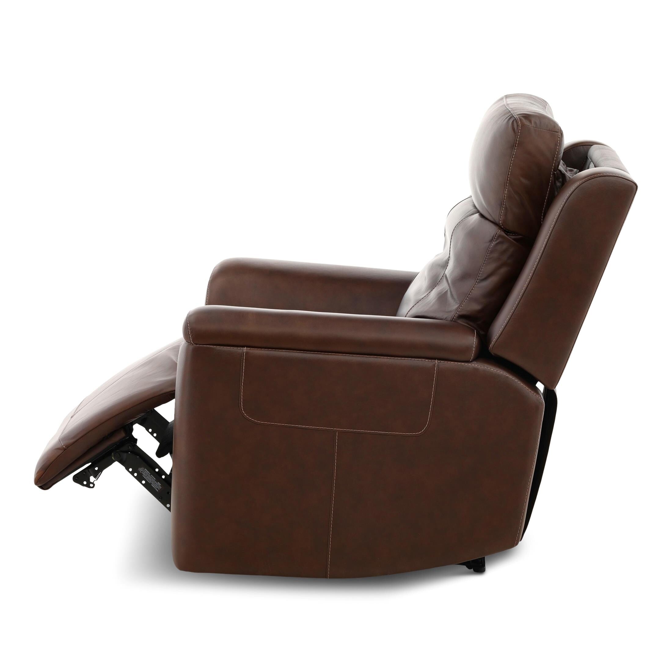 Adrian Leather Power Recliner - Reclining
