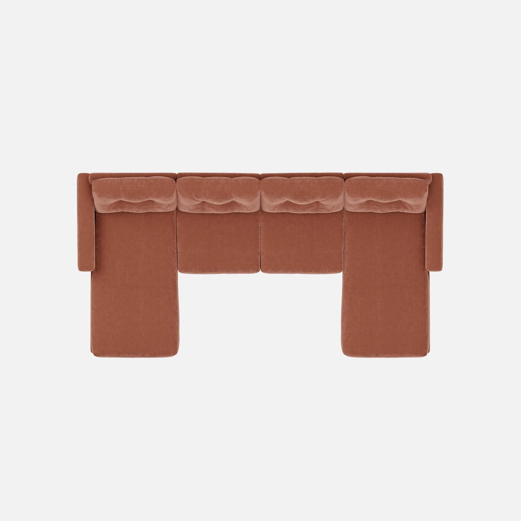 Modular One 4-Piece Sectional with Dual Chaise