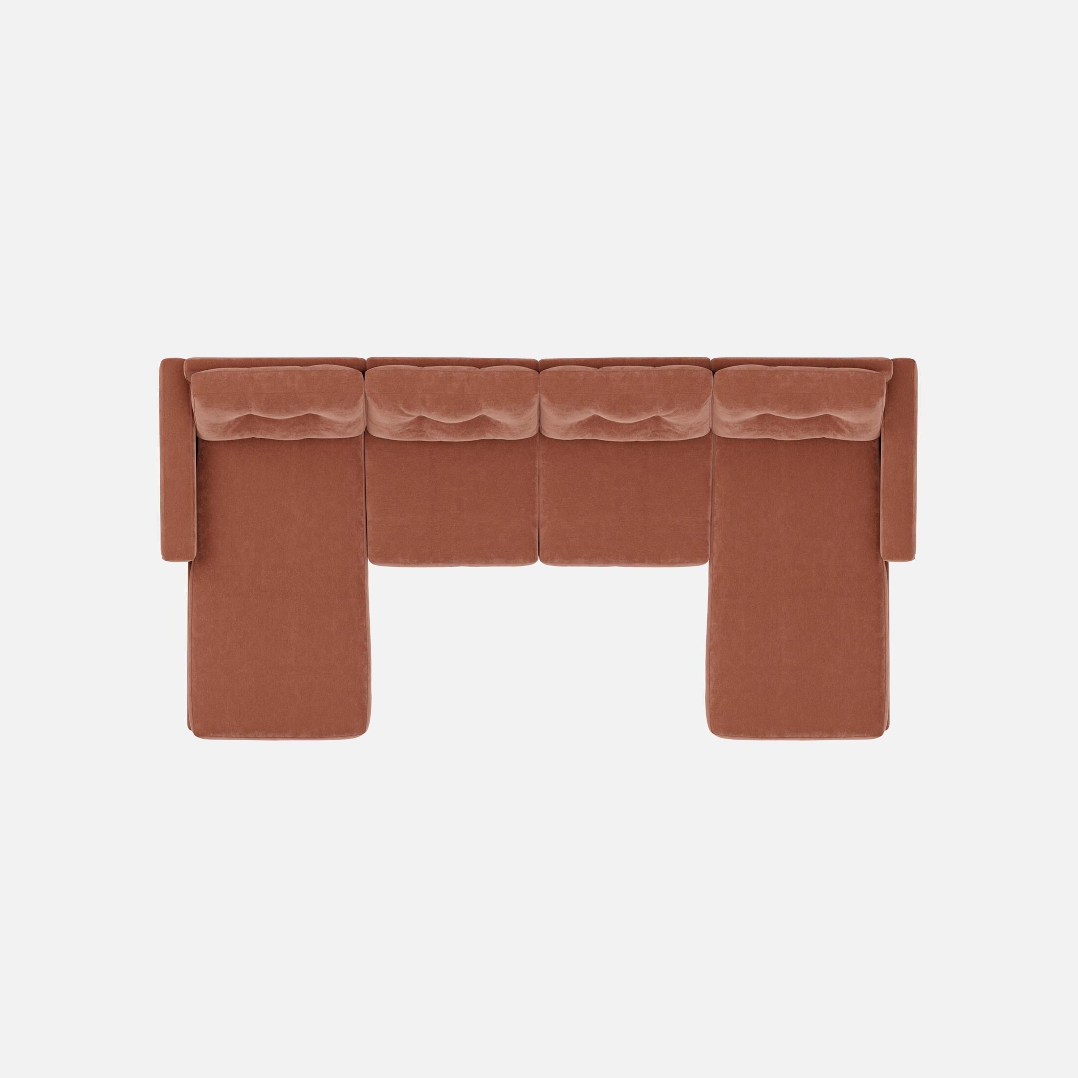 Modular One 4-Piece Sectional with Dual Chaise