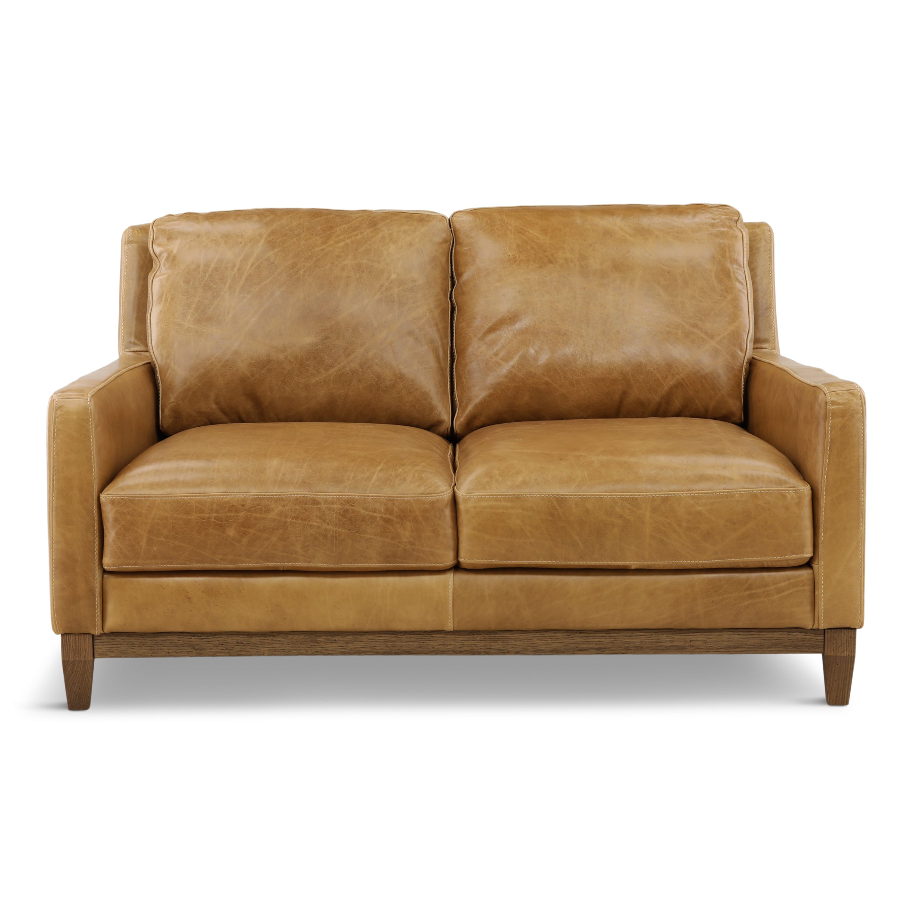 Santino Leather Loveseat