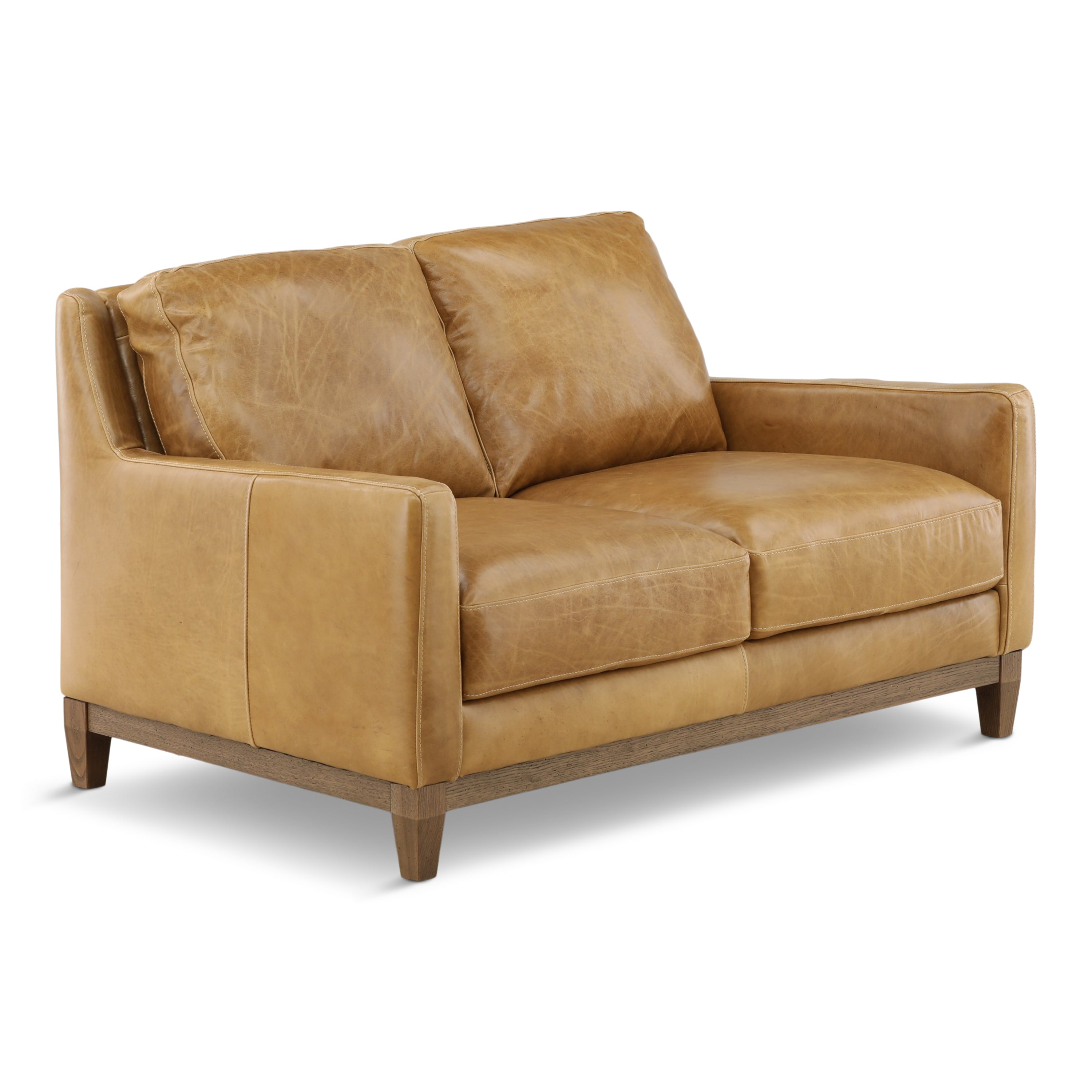 Santino Leather Loveseat