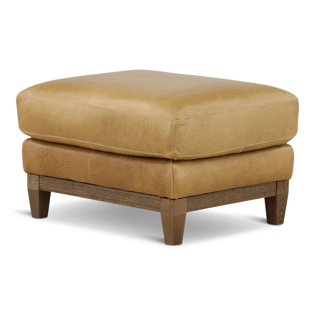 Santino Leather Ottoman