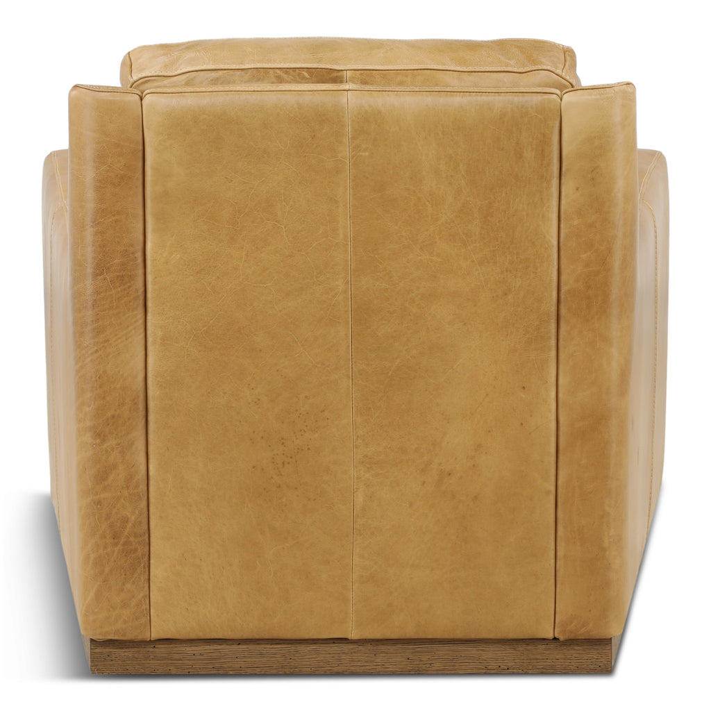 Santino Leather Swivel Chair - Indoor