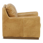 Santino Leather Swivel Chair - Indoor