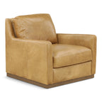 Santino Leather Swivel Chair - Indoor