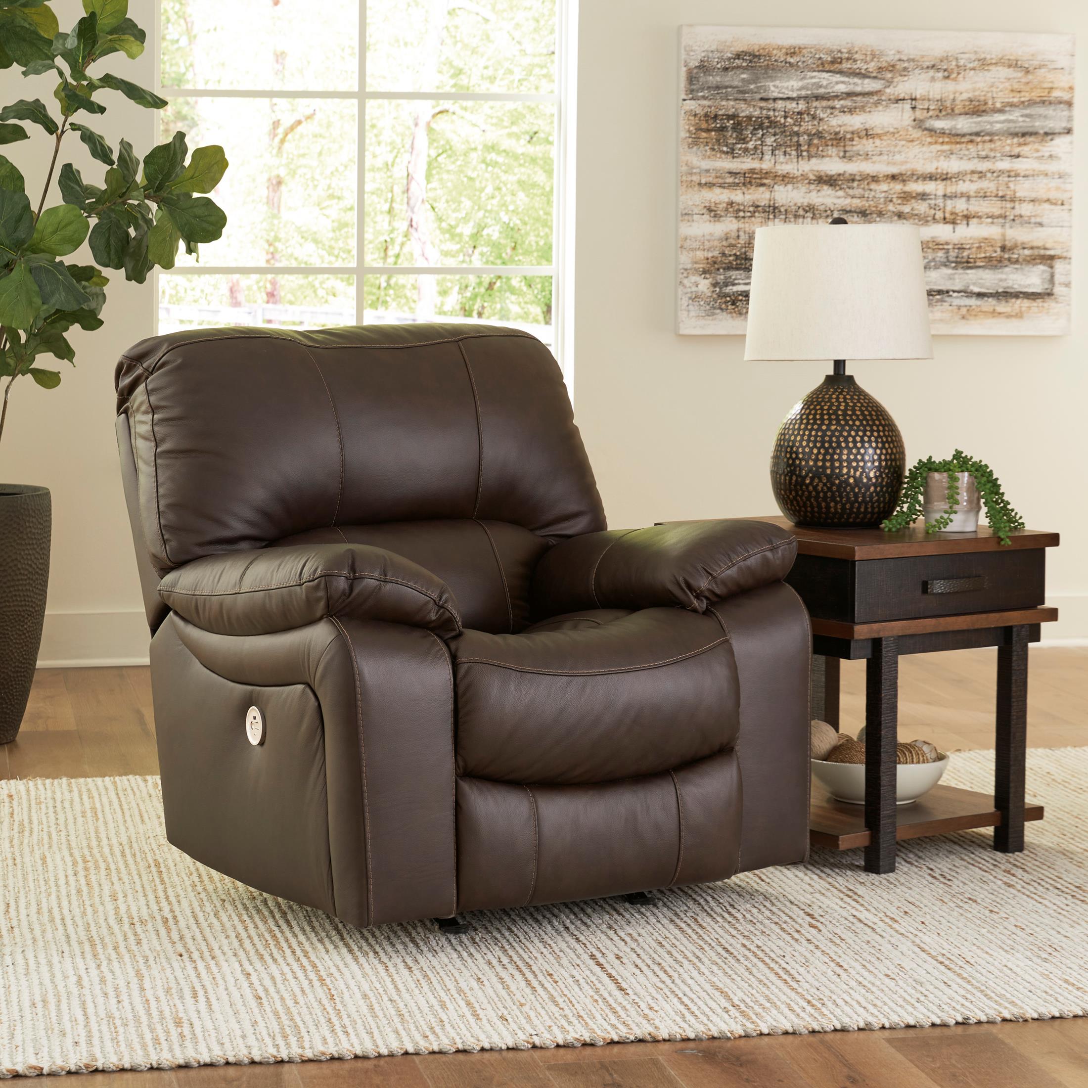 Leesworth Power Leather Rocker Recliner