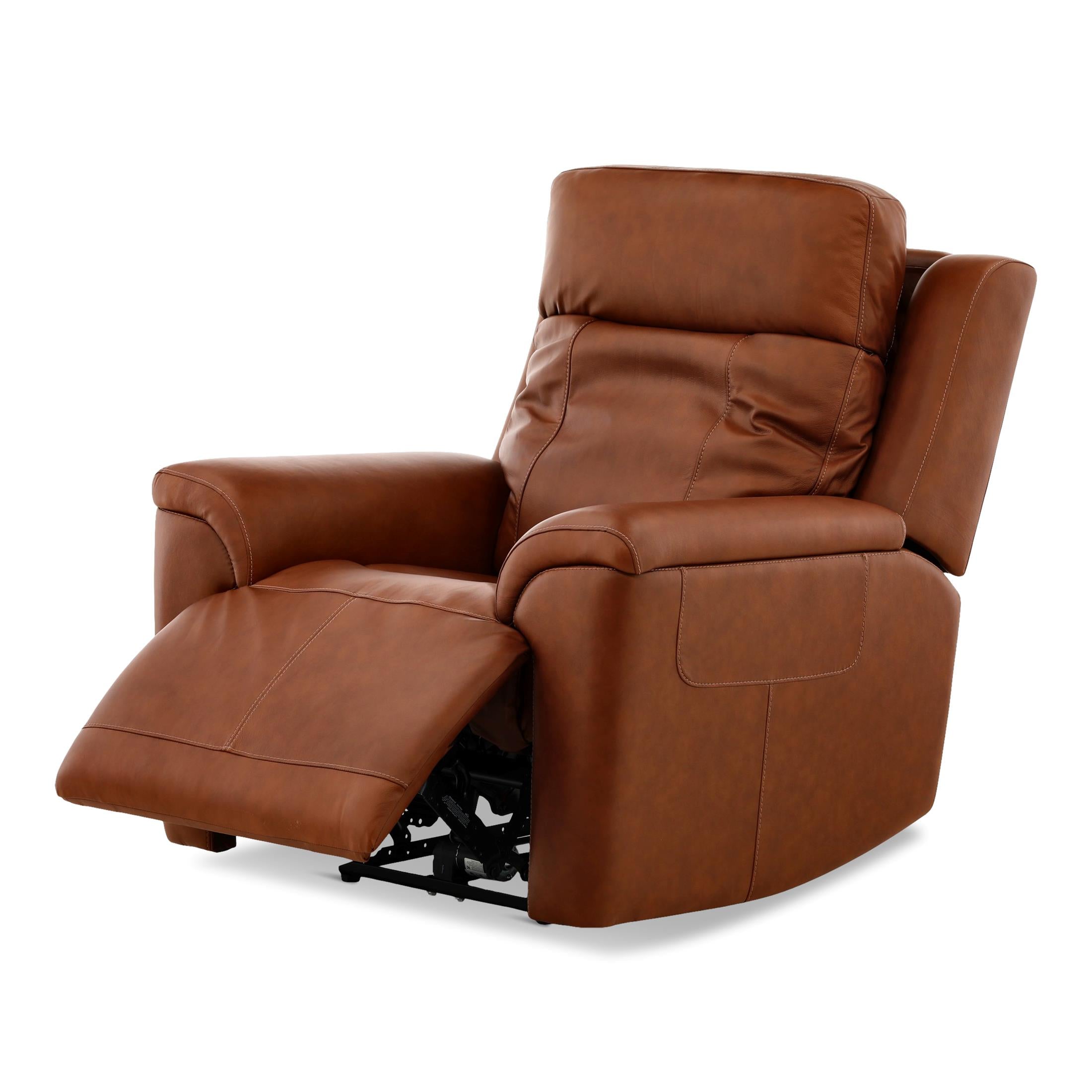 Adrian Leather Power Recliner - Reclining