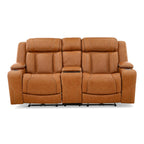Denver Power Console Loveseat - Leather